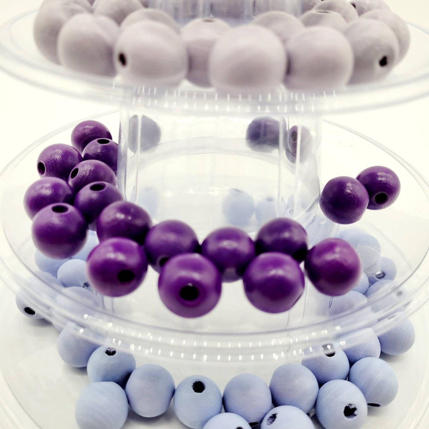 Wood Beads, 16 MM for Wood Garlands, Home Decor, Tiered Tray Decorations, Craft Projects, Handmade Jewelry, Wood Crafts