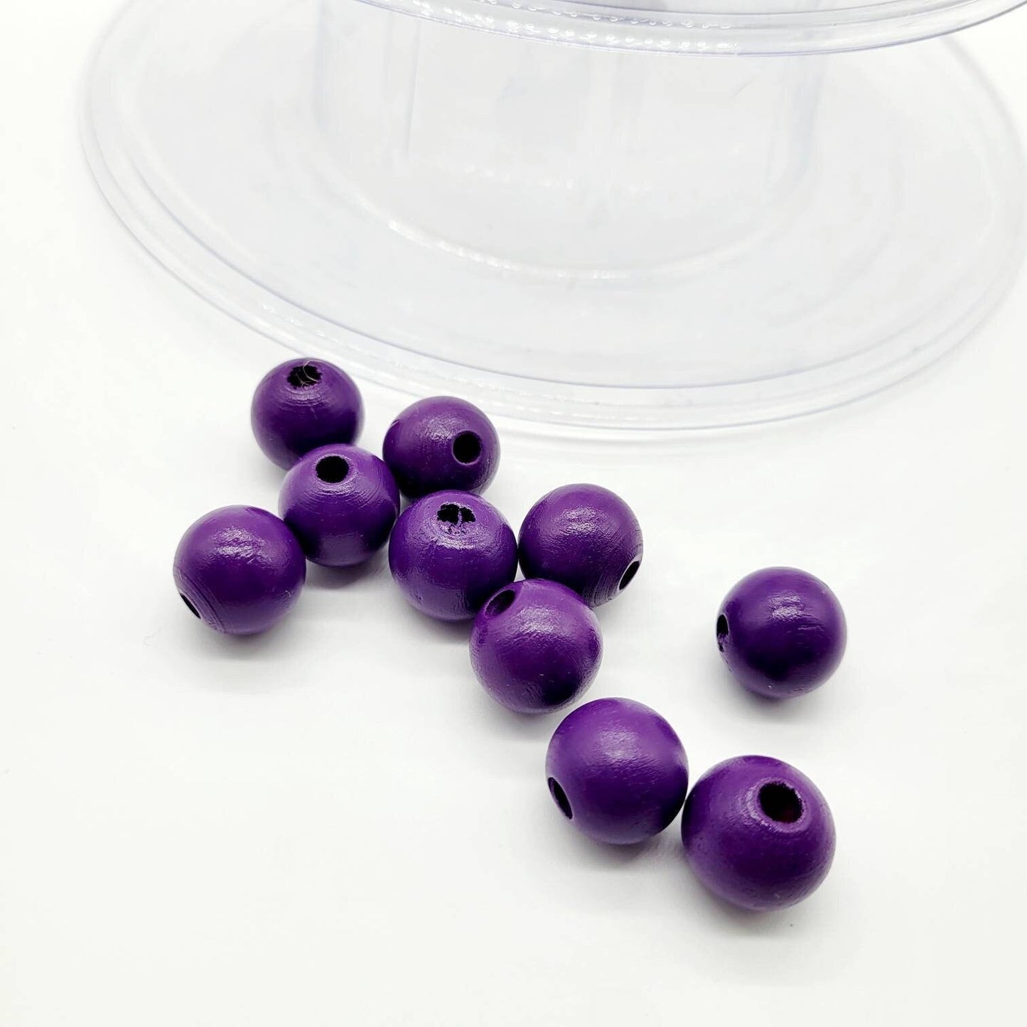 Wood Beads, 16 MM for Wood Garlands, Home Decor, Tiered Tray Decorations, Craft Projects, Handmade Jewelry, Wood Crafts