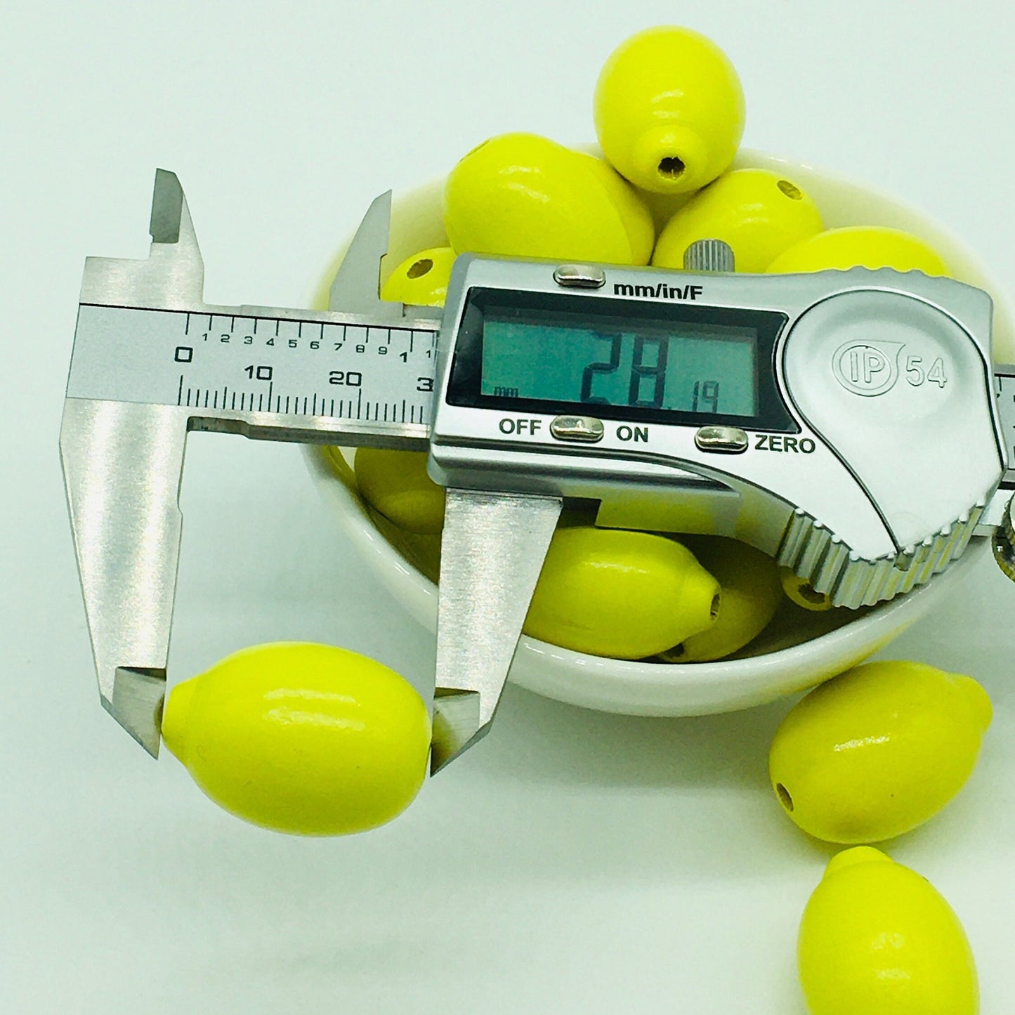 Wood Beads, Lemon Shaped, Craft Beads, Jewelry Crafts, Garland Beads, Citrus Beads