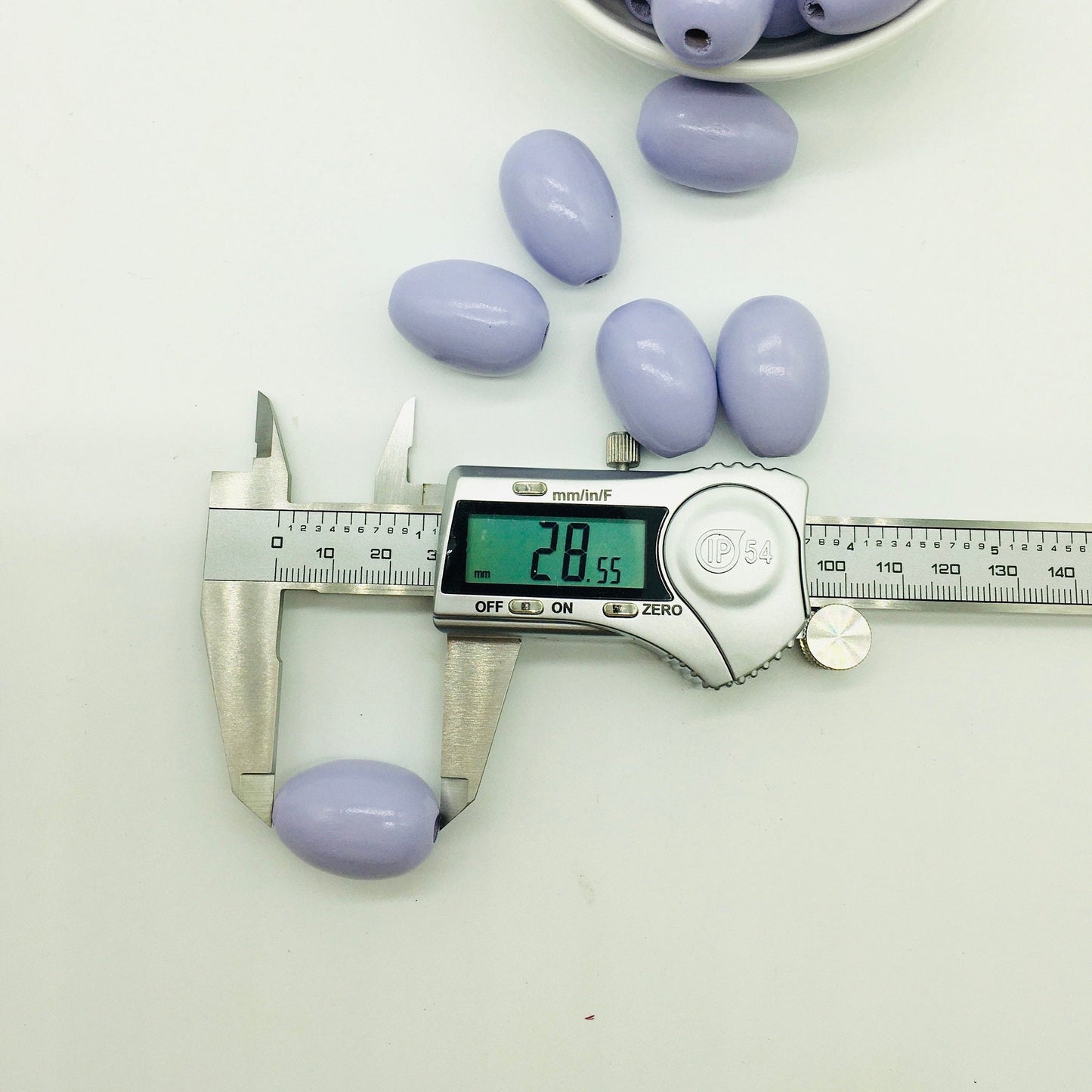 Wood Beads, Lavender, Beads, Garland Beads, Home Decor, Tiered Tray Decorations, Craft Projects, Jewelry Craft Beads, Egg Shape, Easter Bead