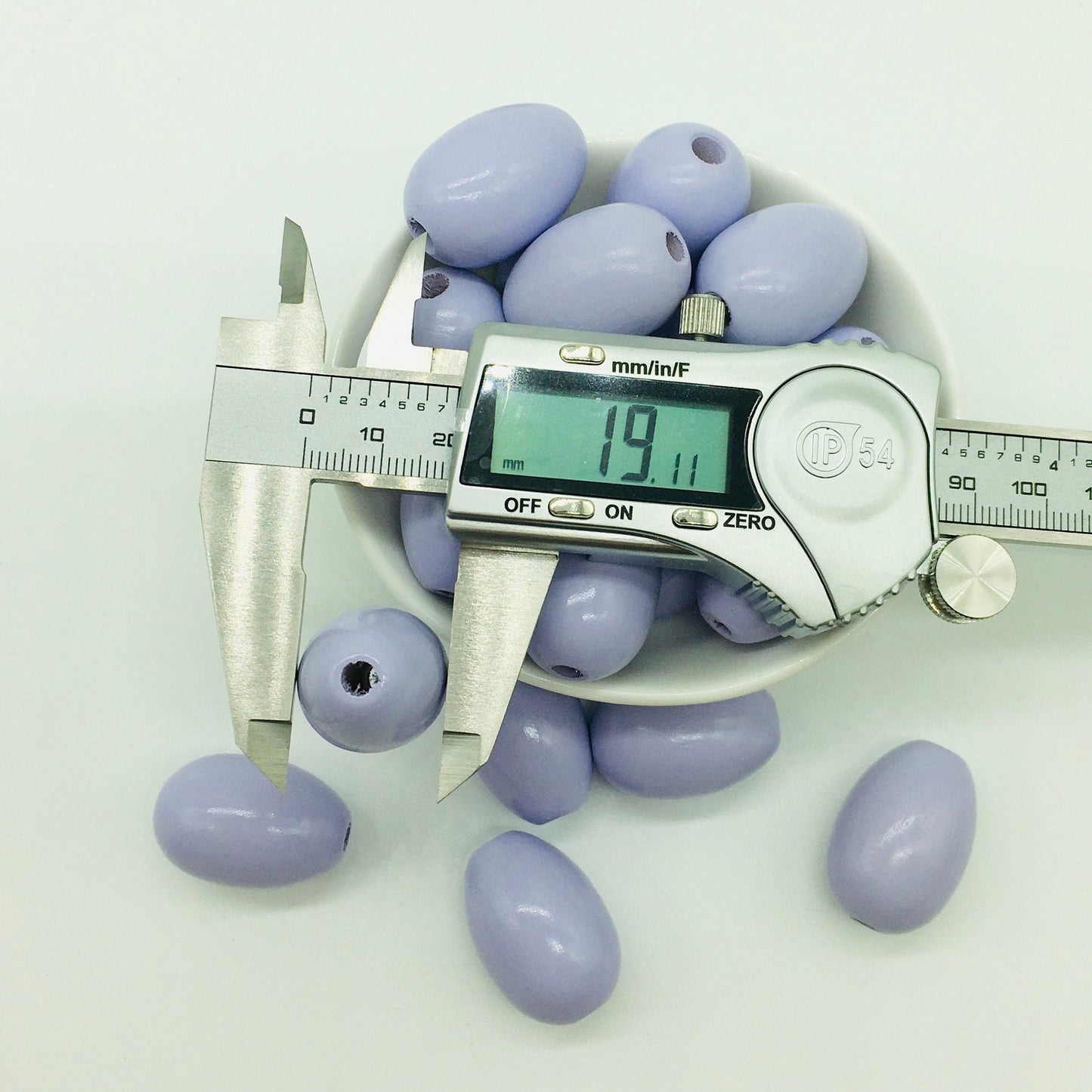 Wood Beads, Lavender, Beads, Garland Beads, Home Decor, Tiered Tray Decorations, Craft Projects, Jewelry Craft Beads, Egg Shape, Easter Bead