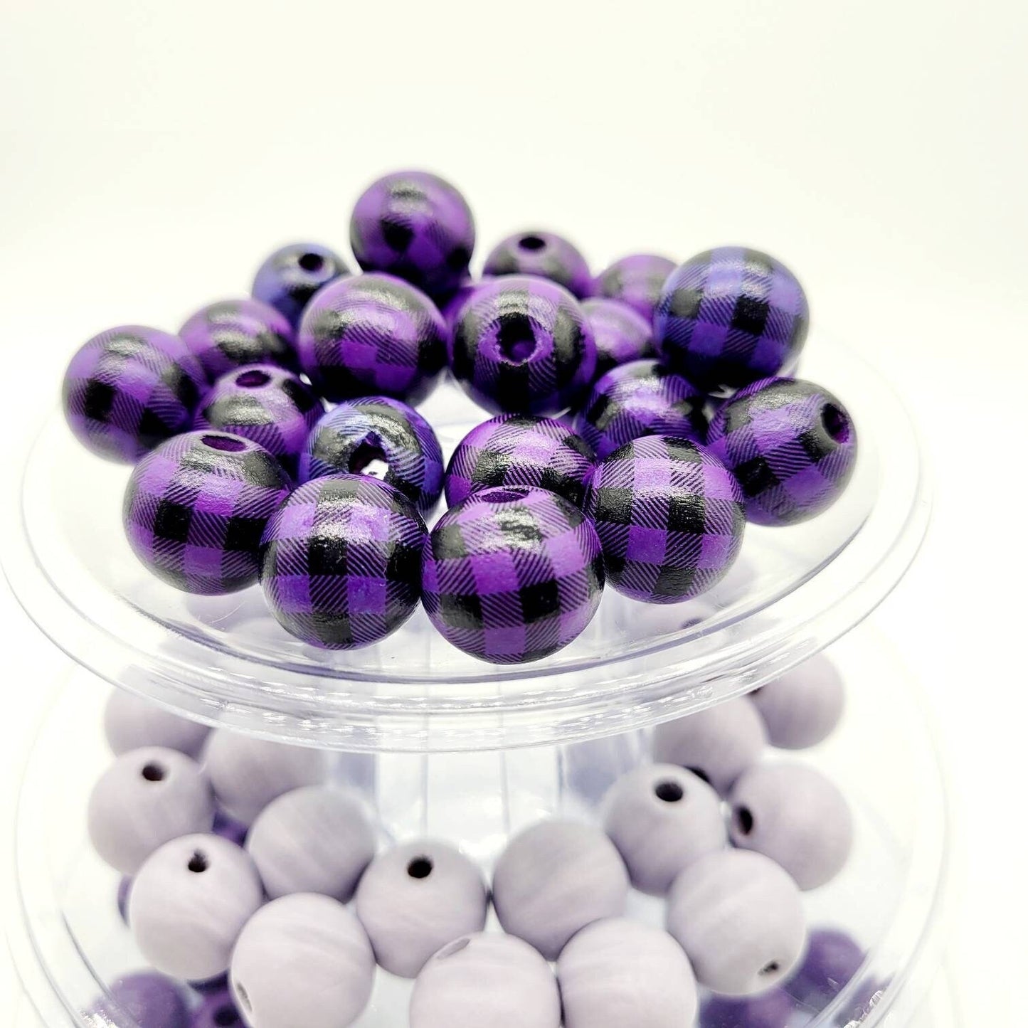 Wood Beads, 16 MM for Wood Garlands, Home Decor, Tiered Tray Decorations, Craft Projects, Handmade Jewelry, Wood Crafts