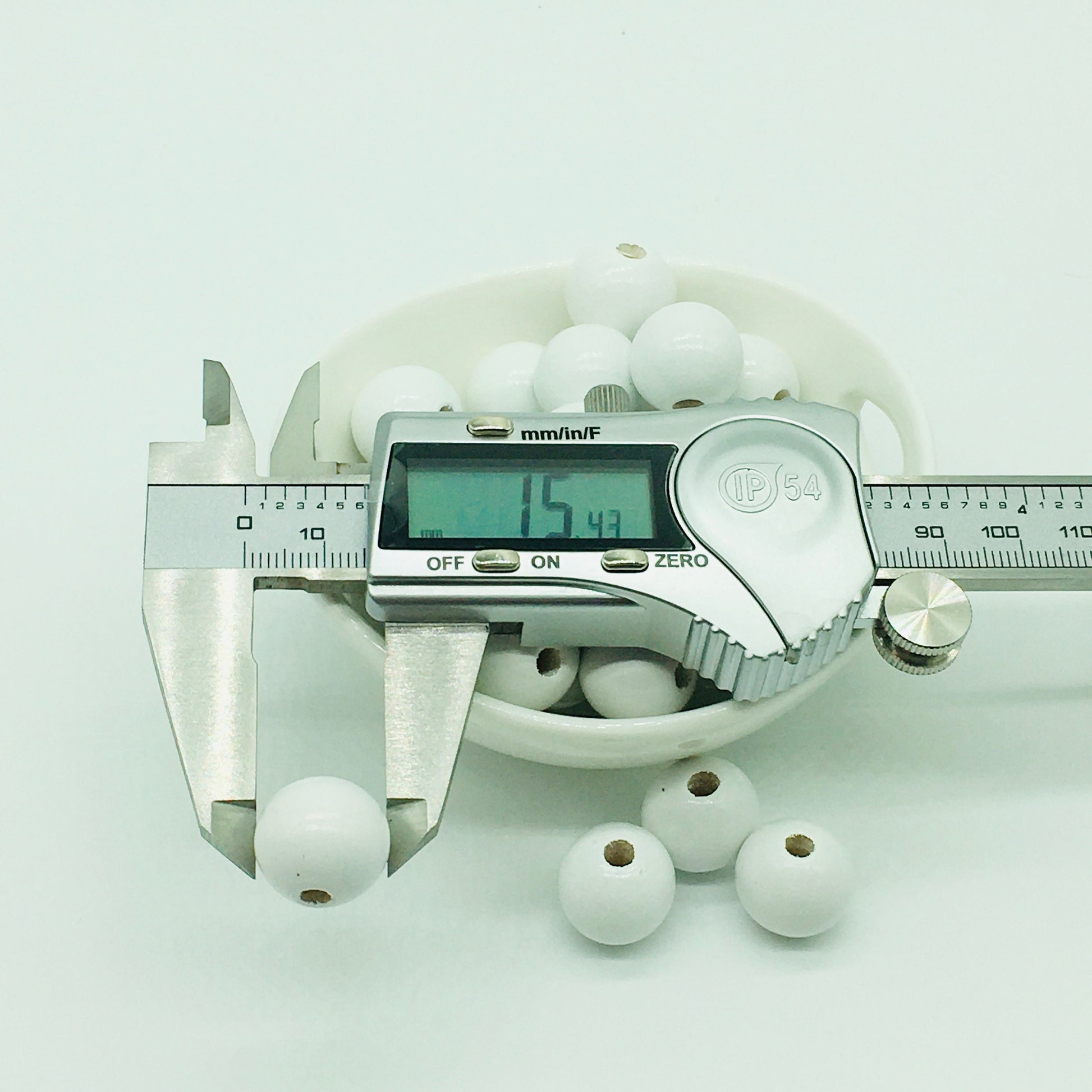 Wood Beads, White Beads, Garland Beads, Home Decor, Tiered Tray Decorations, Craft Projects, Jewelry Craft Beads