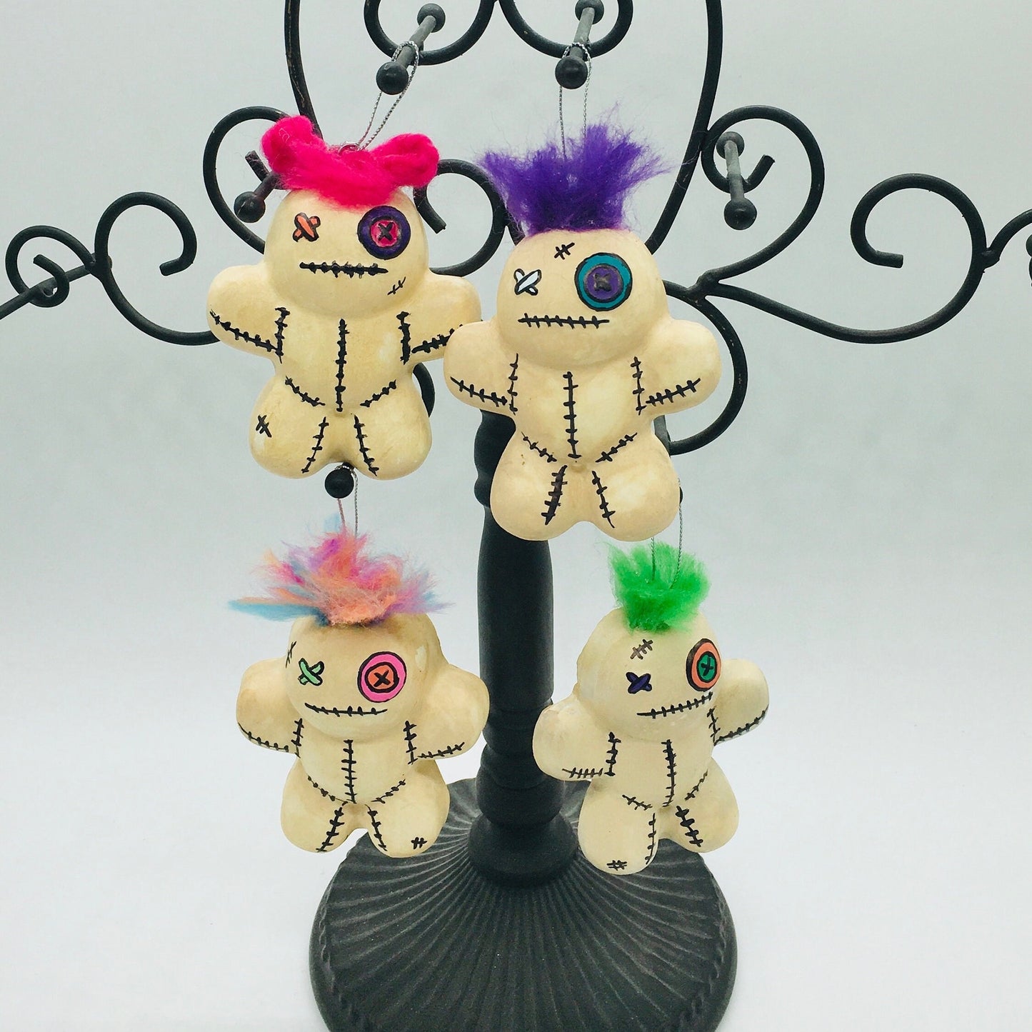 Halloween Ornament, Creepy, Spooky, Clay Ornament, Home Decor,  Halloween Decorations, Wreath Attachments, Voodoo Doll