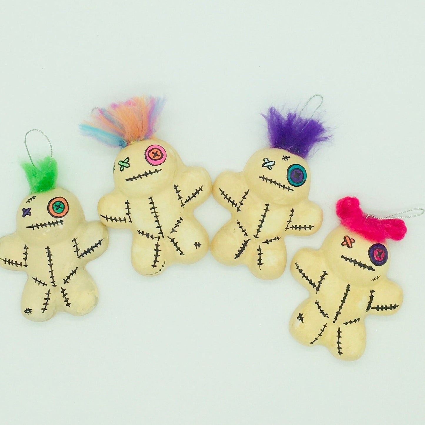 Halloween Ornament, Creepy, Spooky, Clay Ornament, Home Decor,  Halloween Decorations, Wreath Attachments, Voodoo Doll