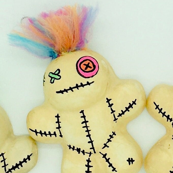 Halloween Ornament, Creepy, Spooky, Clay Ornament, Home Decor,  Halloween Decorations, Wreath Attachments, Voodoo Doll