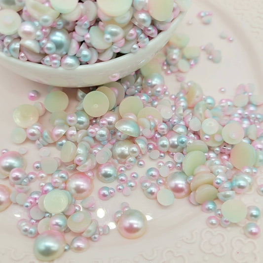 Multi Size Flatback Beads, Cabochons, Nail Art, Decoden, Fake Bake Beads, Mermaid, Unicorn Craft Beads, Costume Beads, Hairbow & Jewelry