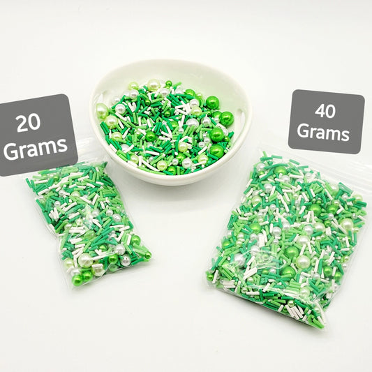 NO Hole Beads, Acrylic Beads & Faux Sprinkles, Faux Bake Supplies, Slime Beads, Decoden Crafts, St.Patricks Day