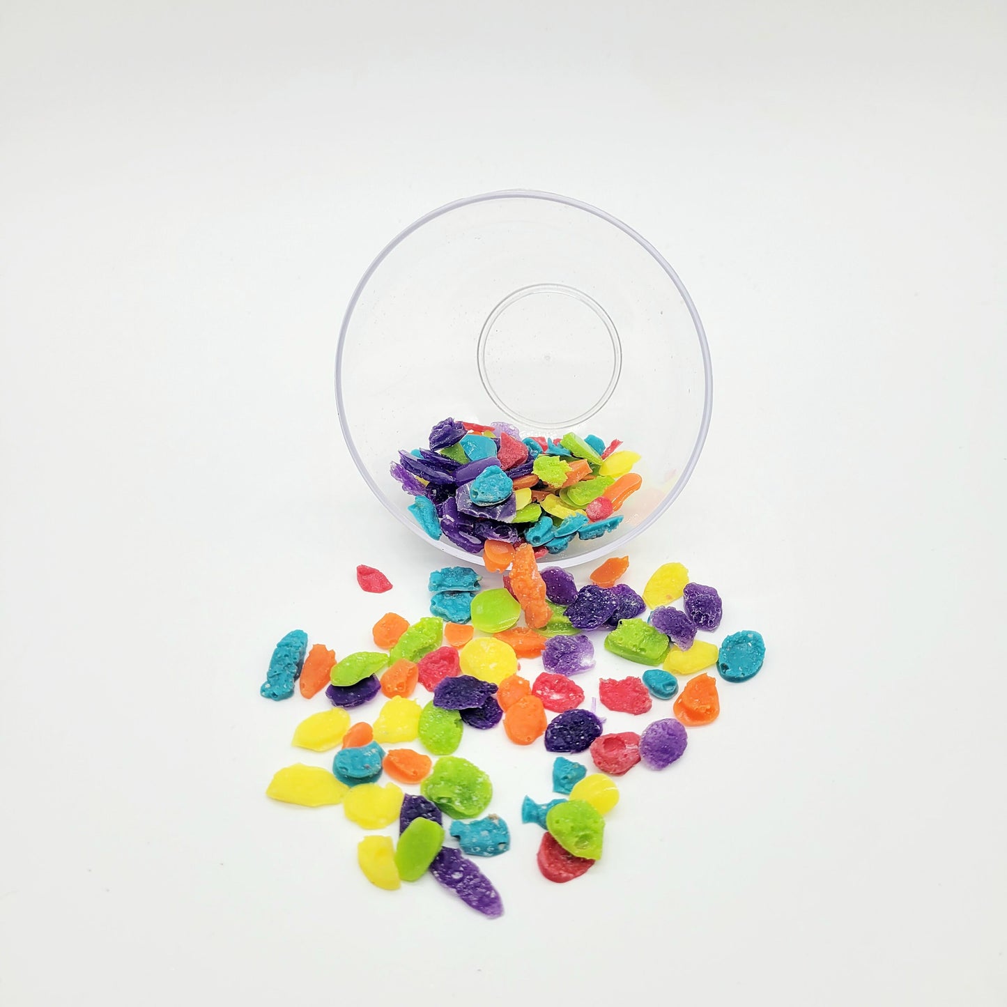 Faux cereal, faux assorted colored cereal, decoden, fake food, tiered tray decor, photo props, party decorations, kitchen staging