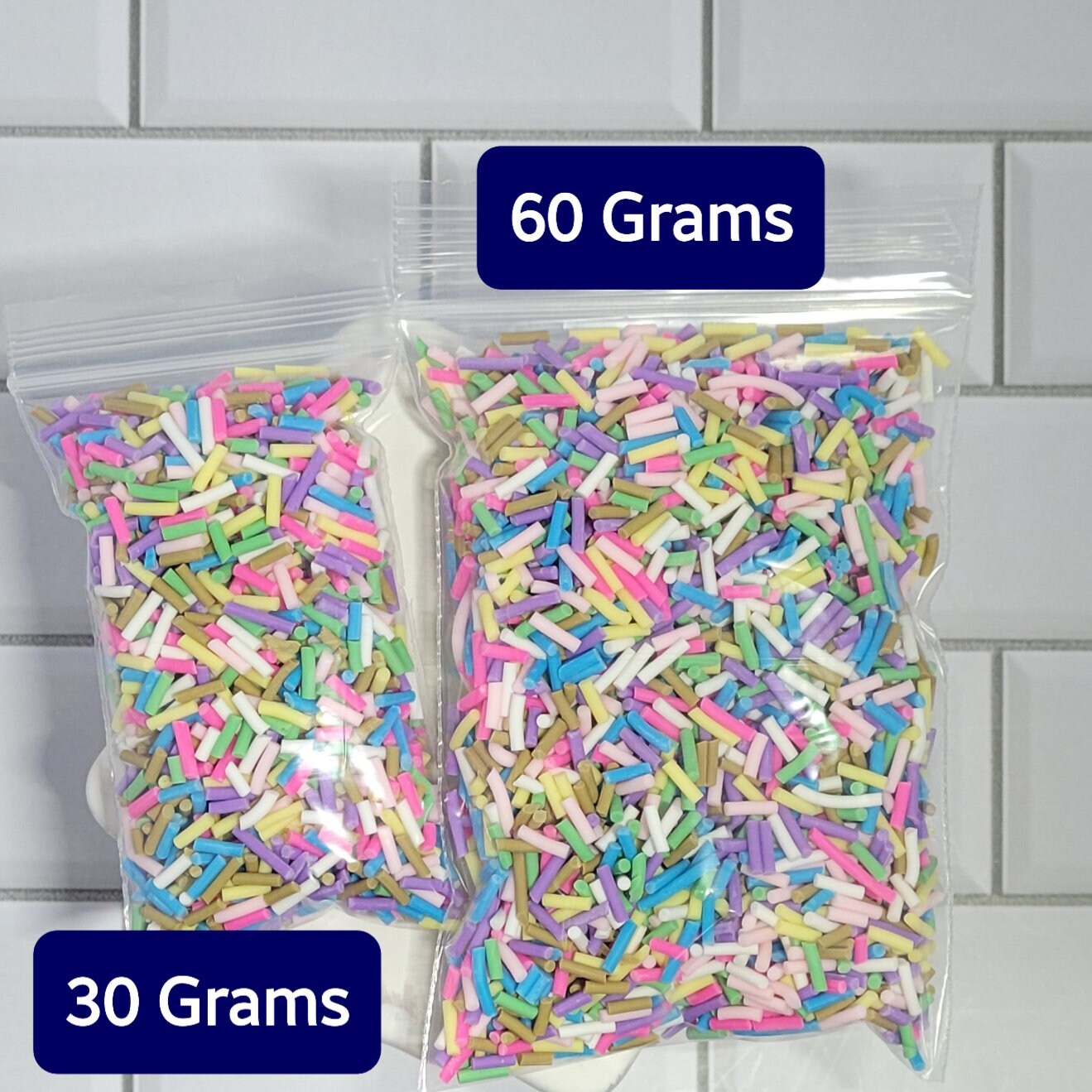 Fake Sprinkles, Faux Sprinkles, Fake Bake Supplies, Craft Supplies,  Add to Slime and I Spy Kits, Resin Crafts