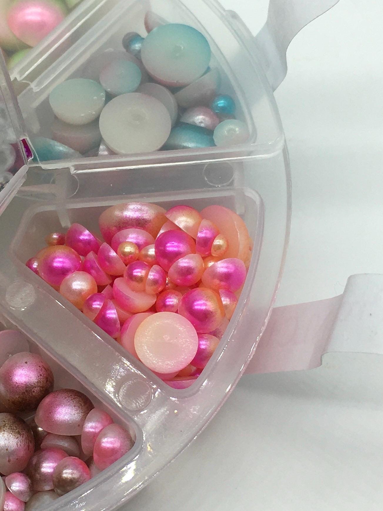 Faux Nonpareil Beads, Assorted Sizes, No Hole, Acrylic, Assorted Mix, Craft Beads, Junk Journaling, Faux Food, Resin Art, Mixed Media Beads