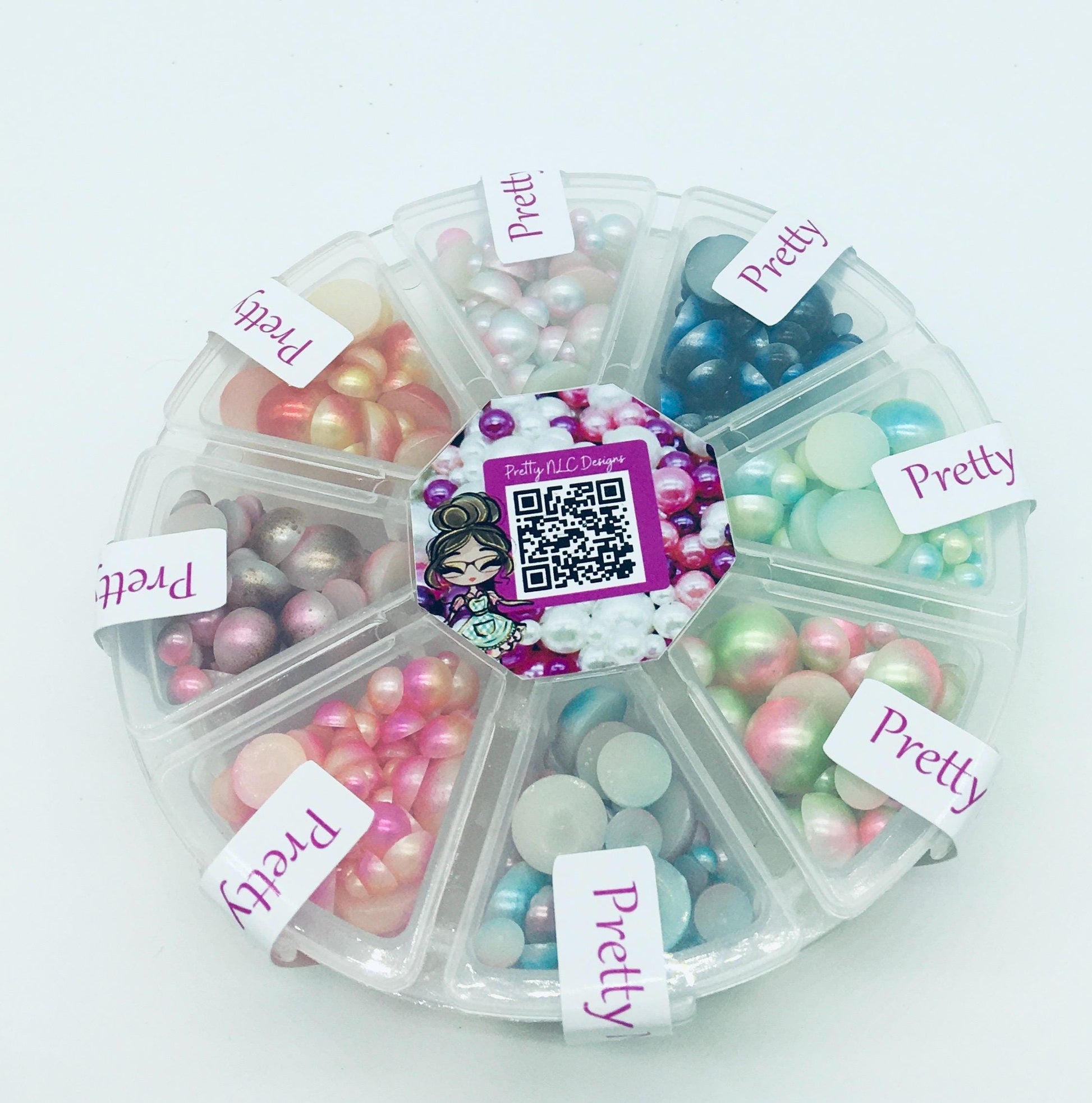 Faux Nonpareil Beads, Assorted Sizes, No Hole, Acrylic, Assorted Mix, Craft Beads, Junk Journaling, Faux Food, Resin Art, Mixed Media Beads