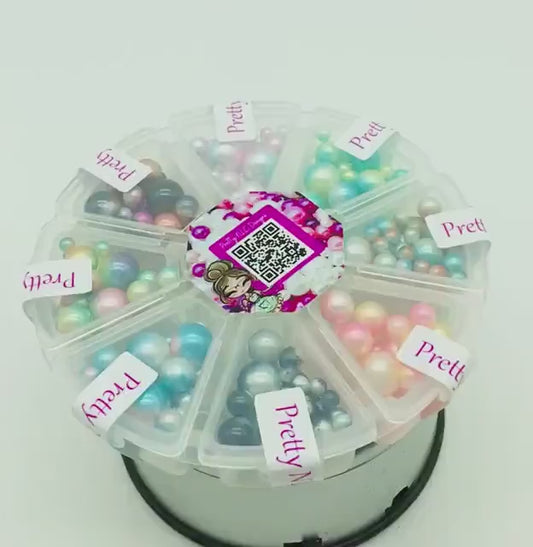 Faux Nonpareil Beads, Assorted Sizes, Acrylic, Assorted Mix, Craft Beads, Junk Journaling, Faux Food, Resin Art, Mixed Media Beads