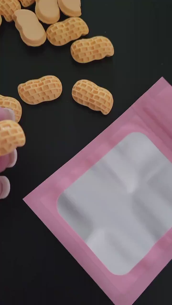 Peanuts! FAKE Peanut Cabochons. Fake Bake Supplies, Craft Supplies, Hairbow Accents, I Spy Kit Add On,  Slime Kit Add On, Decoden