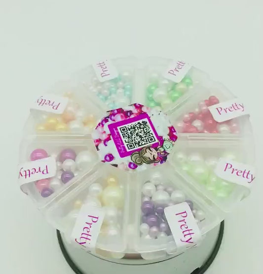 Faux Nonpareil Beads, Assorted Sizes, Acrylic, Assorted Mix, No Hole, Junk Journaling, Faux Food, Resin Art, Mixed Media Crafts