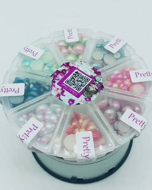 Faux Nonpareil Beads, Assorted Sizes, No Hole, Acrylic, Assorted Mix, Craft Beads, Junk Journaling, Faux Food, Resin Art, Mixed Media Beads